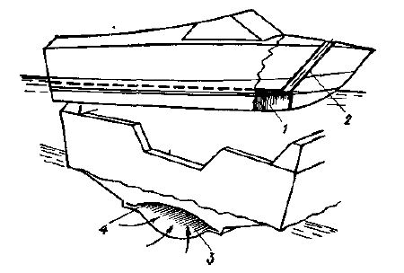 Устройство открытой с кормы балластной цистерны на глиссирующем катере